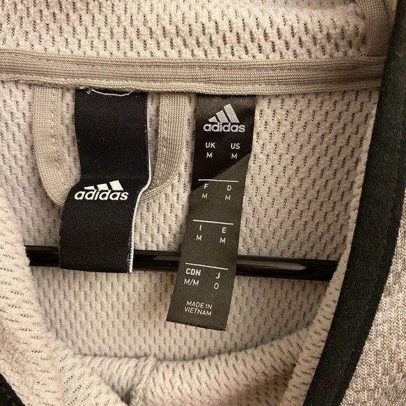 Adidas Men Grey Hoodie Size S - Picture 2 of 2